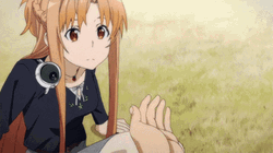 Couple Running Kirito And Asuna GIF