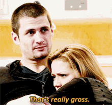 Couple Saying That's Really Gross GIF