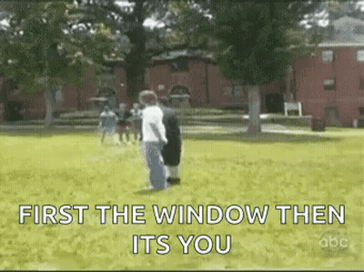 Couple Sign First The Window Then Its You GIF