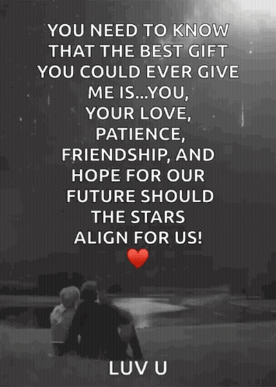 Couple Sitting With Friendship Quote GIF