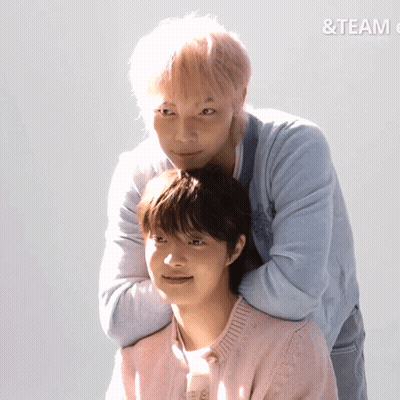 Couple Standing Together With Team Text GIF
