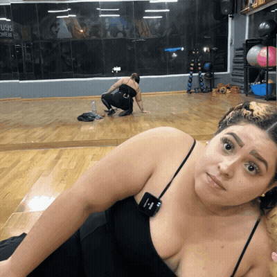 Couple Standing With Roll And Giggle Sky Diving GIF
