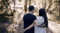Couple Walking In The Woods GIF
