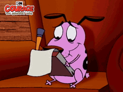 Courage The Cowardly Dog As A Therapist GIF
