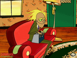 Courage The Cowardly Dog Side Eye GIF