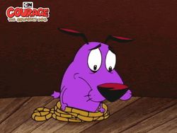 Courage The Cowardly Dog Tied Up Noose GIF
