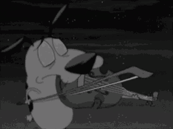Courage The Dog Worlds Smallest Violin GIF