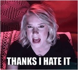 Courtney Miller Saying Thanks I Hate It GIF