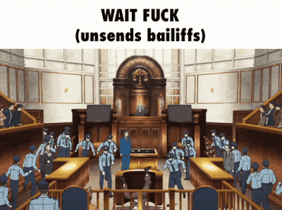 Courtroom Wait Fuck Unsends Bailiffs GIF
