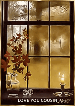 Cousin Autumn Window Rain GIF