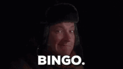 Cousin Eddie Saying Bingo GIF