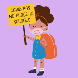 Covid No Place In Schools GIF