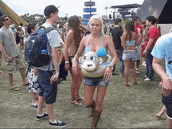 Cow Girl Crazy Rave Dance GIF