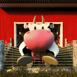 Cow Happy Clapping GIF