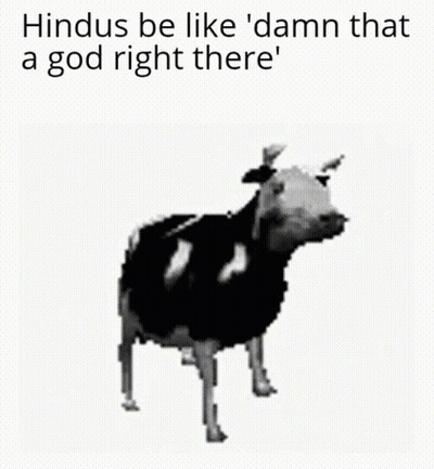 Cow Hindus Be Like Damn That a God