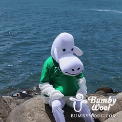 Cow Mascot Boom Roasted GIF