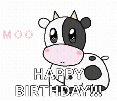 Cow Saying Happy Birthday GIF