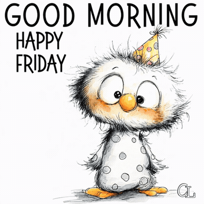 Cow Sitting On Pumpkin Saying Happy Friday GIF