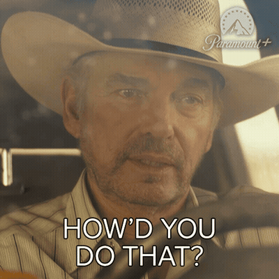 Cowboy Asking How'd You Do That GIF
