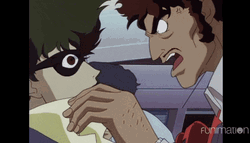 Cowboy Bebop Man Talking To Spike Spiegel GIF
