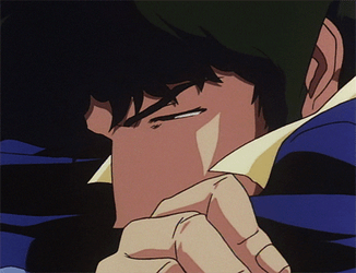 Cowboy Bebop Spike Spiegel Looking Sad GIF