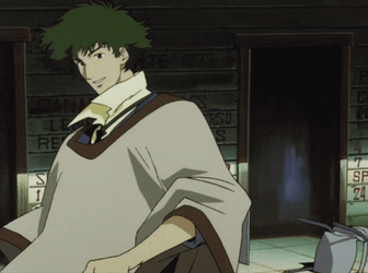 Cowboy Bebop Spike Spiegel Punching Man GIF