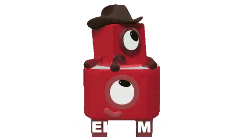 Cowboy Hat Character With EL And M Sticker