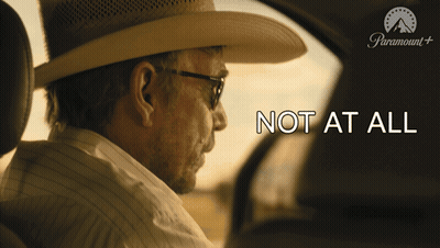 Cowboy Hat Man Driving Car Saying Not At All GIF