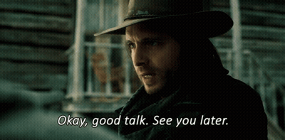 Cowboy Hat Man Good Talk See You Later GIF