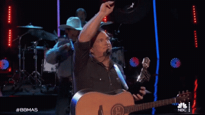 Cowboy Hat Man Playing Guitar And Singing GIF