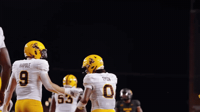 Cowboy Hat Man Pointing At Child In OSU Shirt GIF