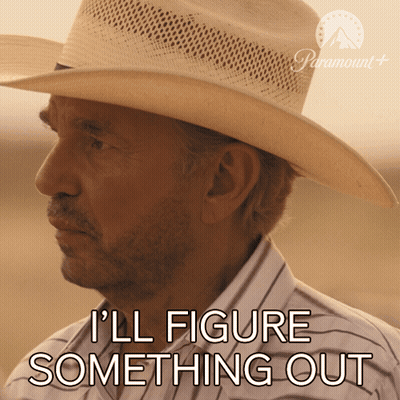 Cowboy Hat Man Saying I'll Figure Something Out GIF