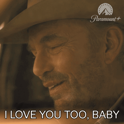 Cowboy Hat Man Saying I Love You Too Baby GIF