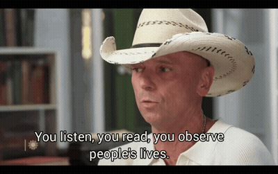 Cowboy Hat Man Talking About Lives GIF