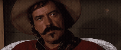 Cowboy Hat Man With Mustache Saying Well Bye GIF