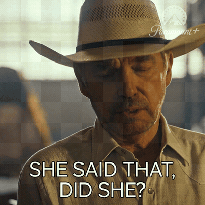 Cowboy Hat Saying She Said That Did She GIF