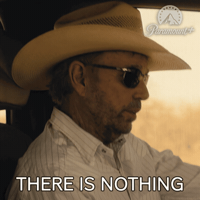 Cowboy Hat Sunglasses Driving Car Saying There Is Nothing GIF