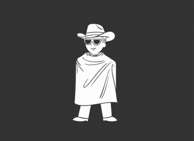 Cowboy Hat Sunglasses Man Holding Gun GIF