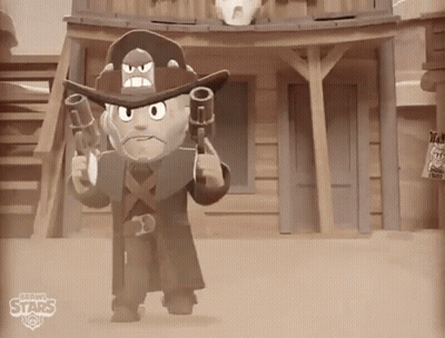 Cowboy Holding Guns GIF