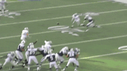 Cowboy Raiders Bumping On Each Other GIF