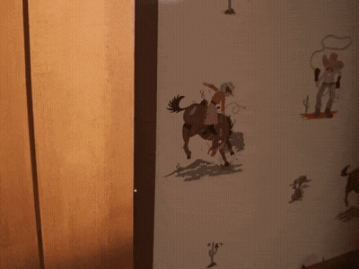 Cowboy Riding Horse With Other Cowboys GIF
