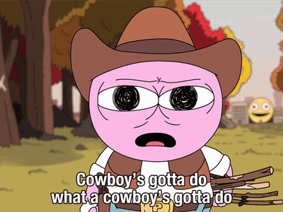 Cowboy Saying Gotta Do What Gotta Do GIF
