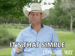 Cowboy Way It's That Simple GIF