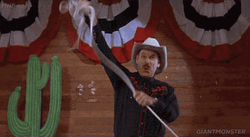 Cowboy Yeehaw Spinning Rope GIF