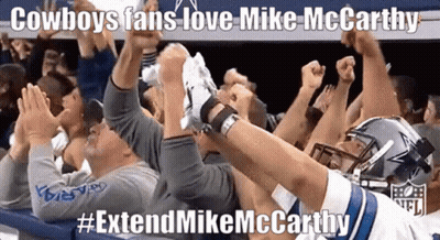 Cowboys Fans Love Mike McCarthy GIF