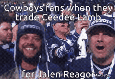 Cowboys Fans Trading CeeDee Lamb For Jalen Reagor GIF