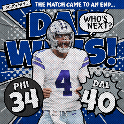 Cowboys Football Player Number 34 GIF