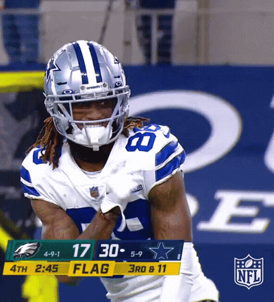 Cowboys Football Player Standing At Scoreboard GIF