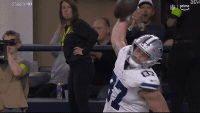 Cowboys Football Player Standing On Field GIF