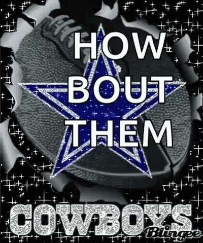 Cowboys Logo Saying How Bout Them GIF